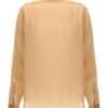 Your Friends And Neighbors 2025 Light Gold Pleated Blouse back