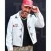Tudum 2025 AJ McLean Skull Print Blue Jacket pose