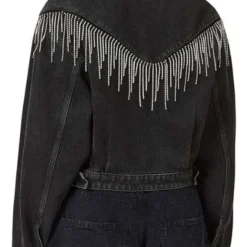 High Potential S02 Morgan Gillory Black Fringe Jacket – Morgan Gillory Inspired Black Fringe Outerwear with Modern Fit