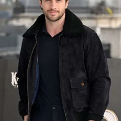 Aaron Taylor-Johnson Kraven the Hunter Black Suede Leather Jacket – Stylish Movie Inspired Black Suede Outerwear with Rugged Appeal