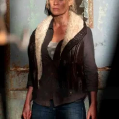 The Walking Dead Andrea Laurie Holden Fur Vest – Stylish TV Inspired Fur Vest with Distinctive Character Design