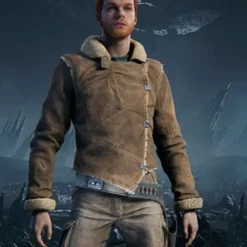 Cal Kestis Star Wars Jedi Survivor Suede Leather Jacket – Stylish Video Game Inspired Suede Leather Jacket with Rugged Design
