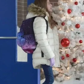 Ava Weiss The Most Colorful Time of the Year White Parka Jacket
